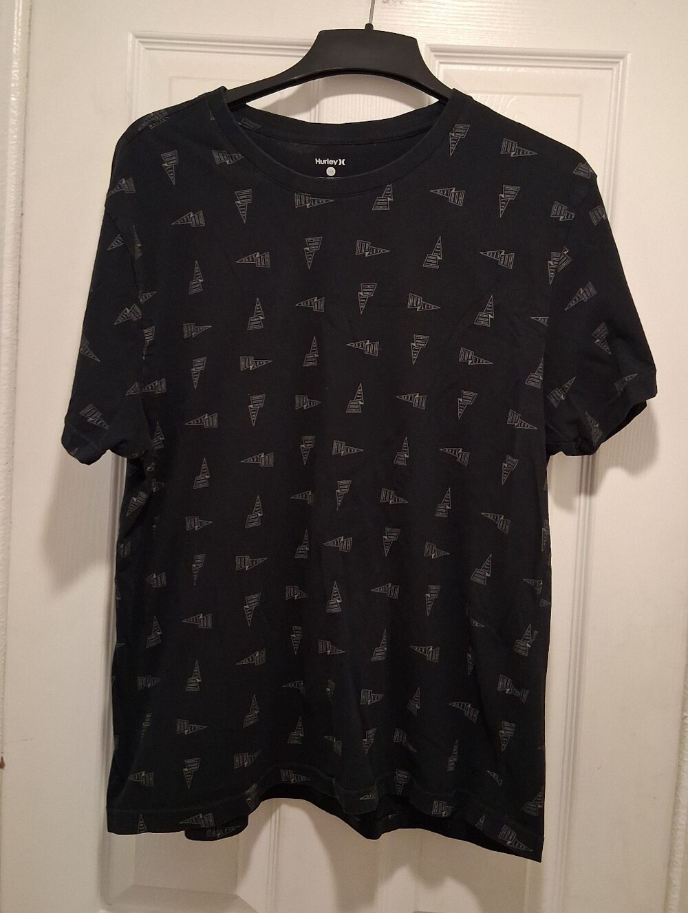 Large Hurley Black Short Sleeve Graphic Tee
